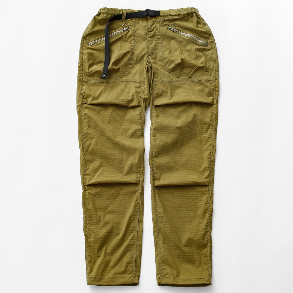 Light double pocket pants / dark moss