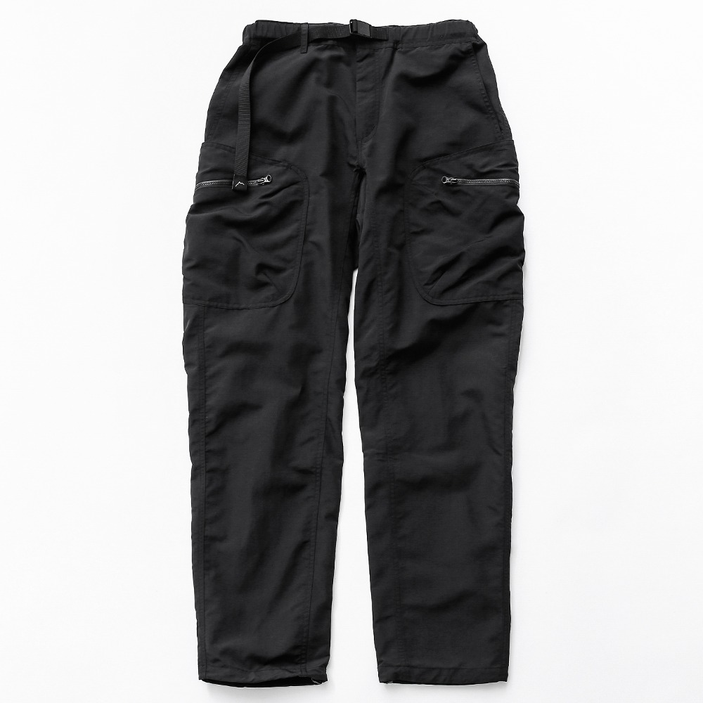 Supplex cargo wide pants / black