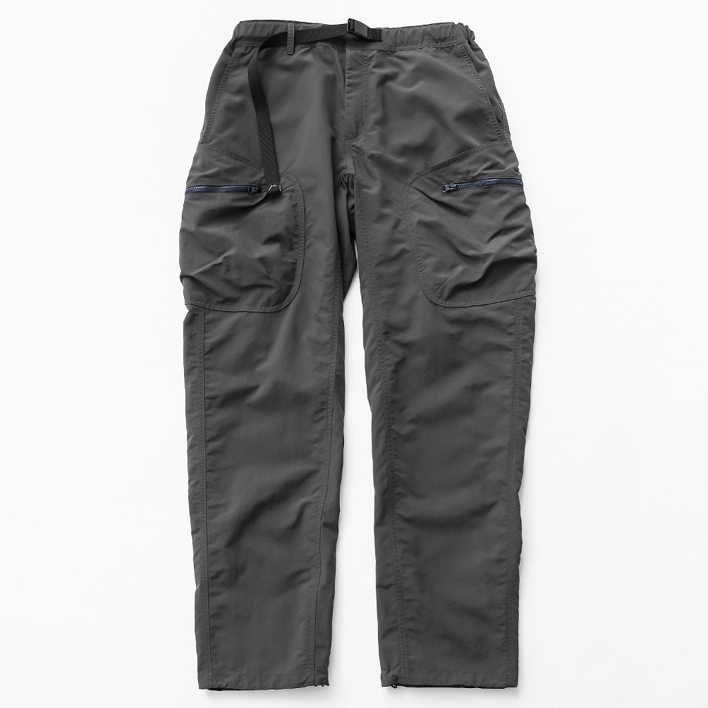 Supplex cargo wide pants / grey