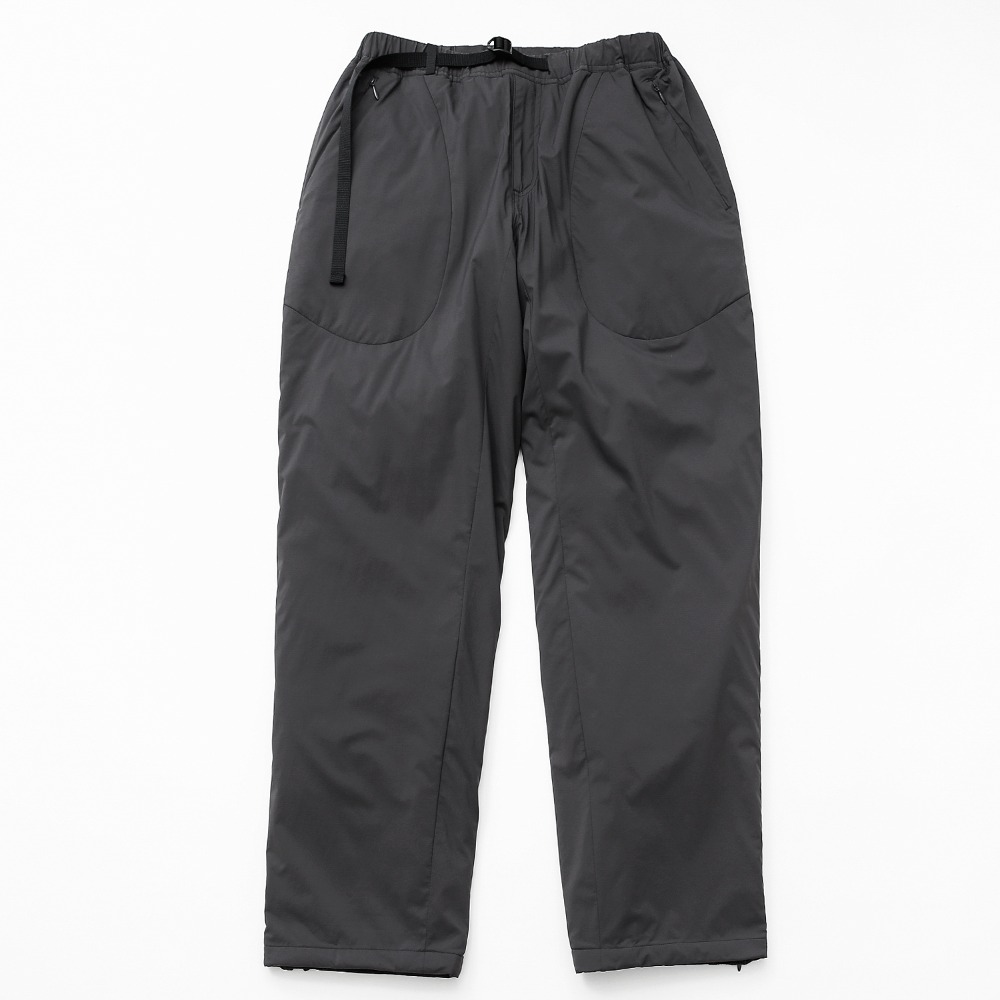 Nylon Insulation Pants / charcoal grey