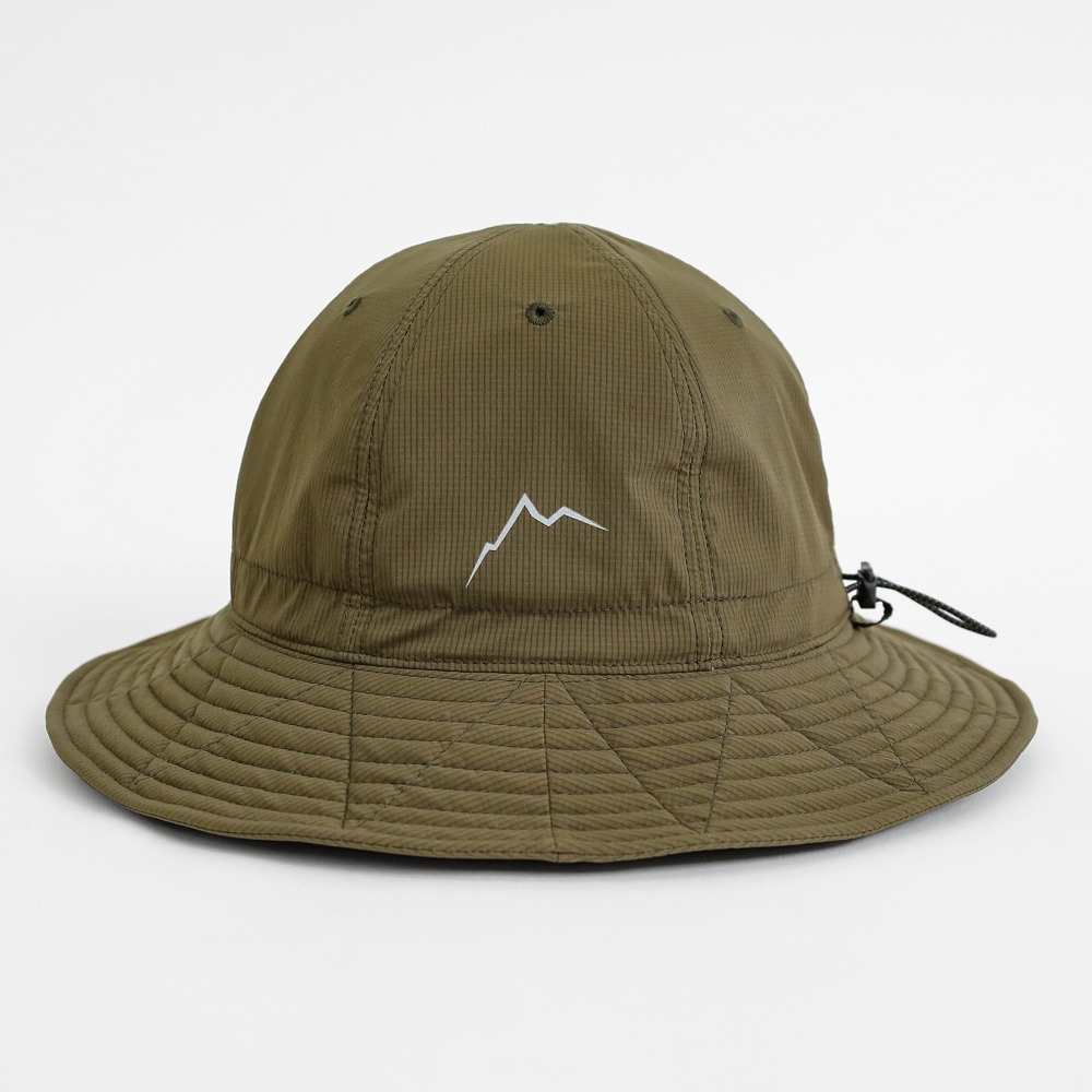 stretch nylon hiker hat / brown khaki