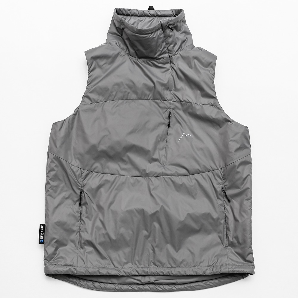 primaloft pullover vest / grey