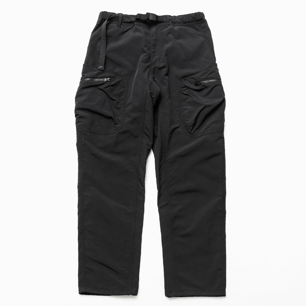 supplex cargo wide pants / black