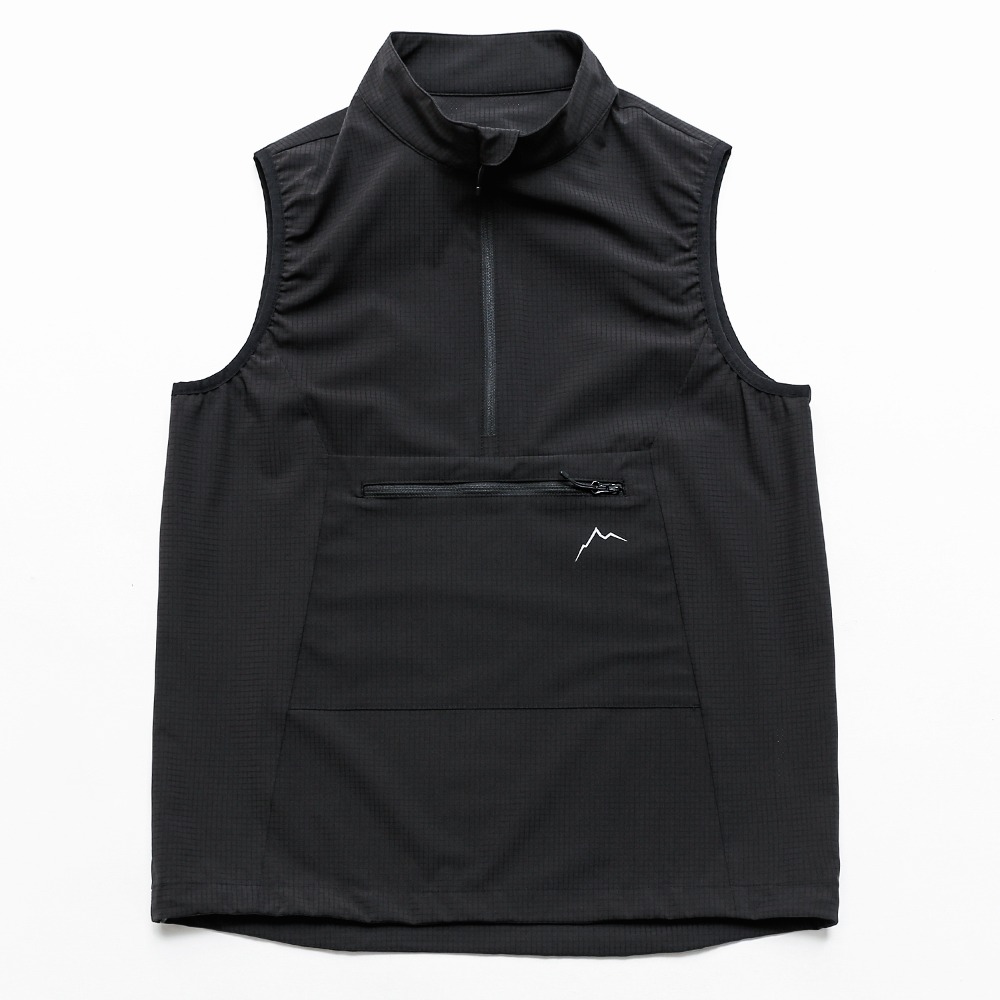 flow pullover vest / black