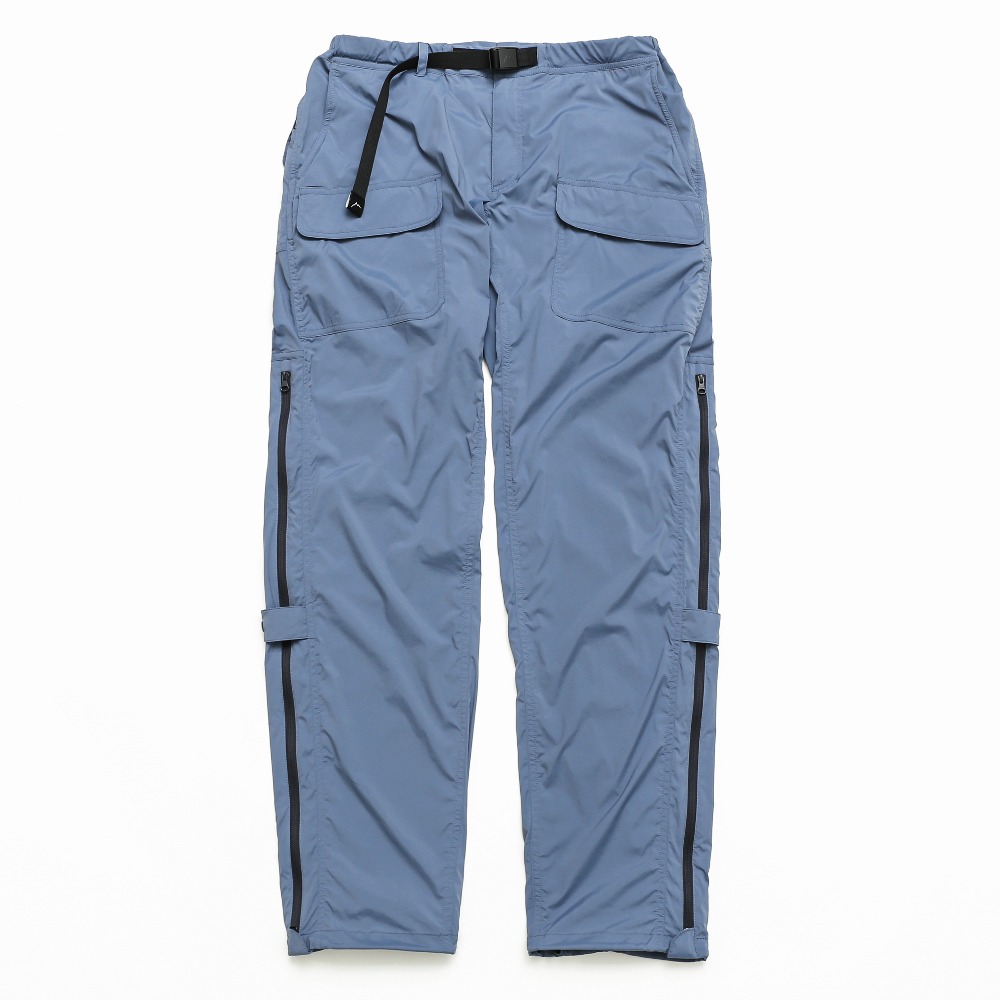 flap pocket vent pants / light blue
