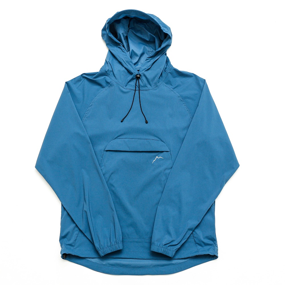 stretch nylon hoody / blue