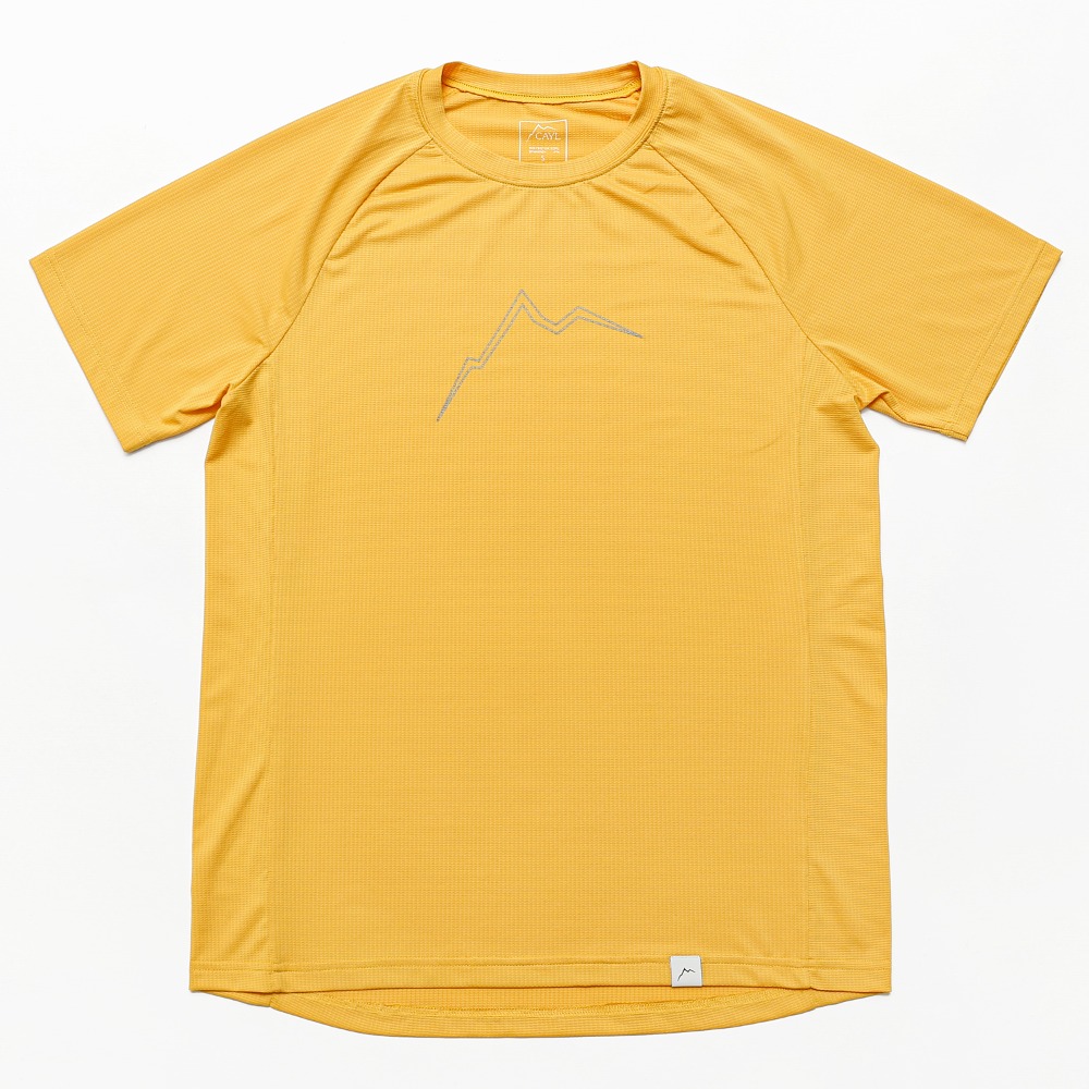 reflect logo short sleeve / yellow orange