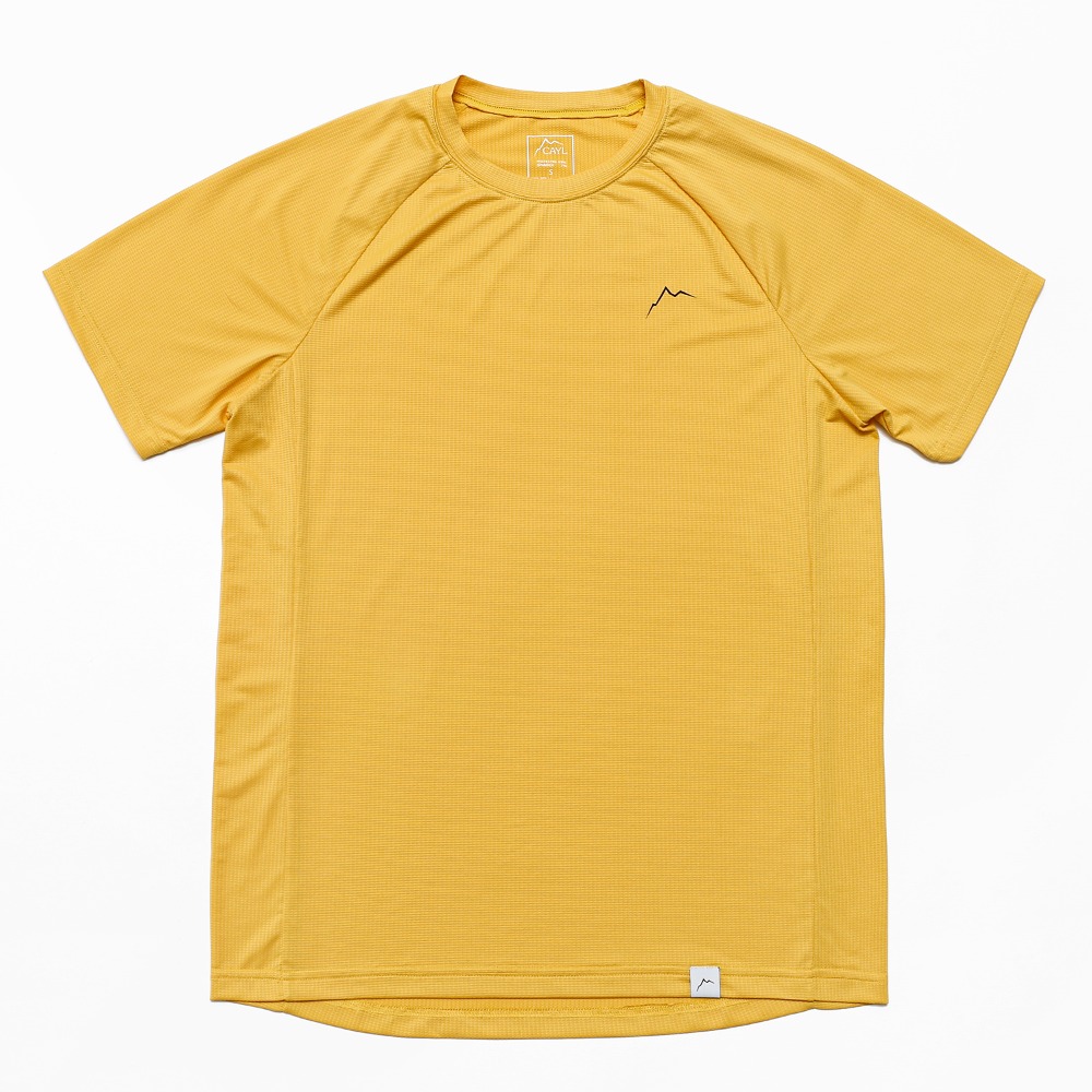 logo air short sleeve / yellow orange