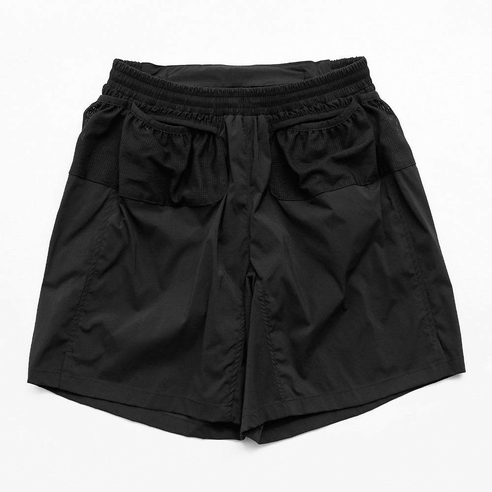 Nylon trail shorts / black
