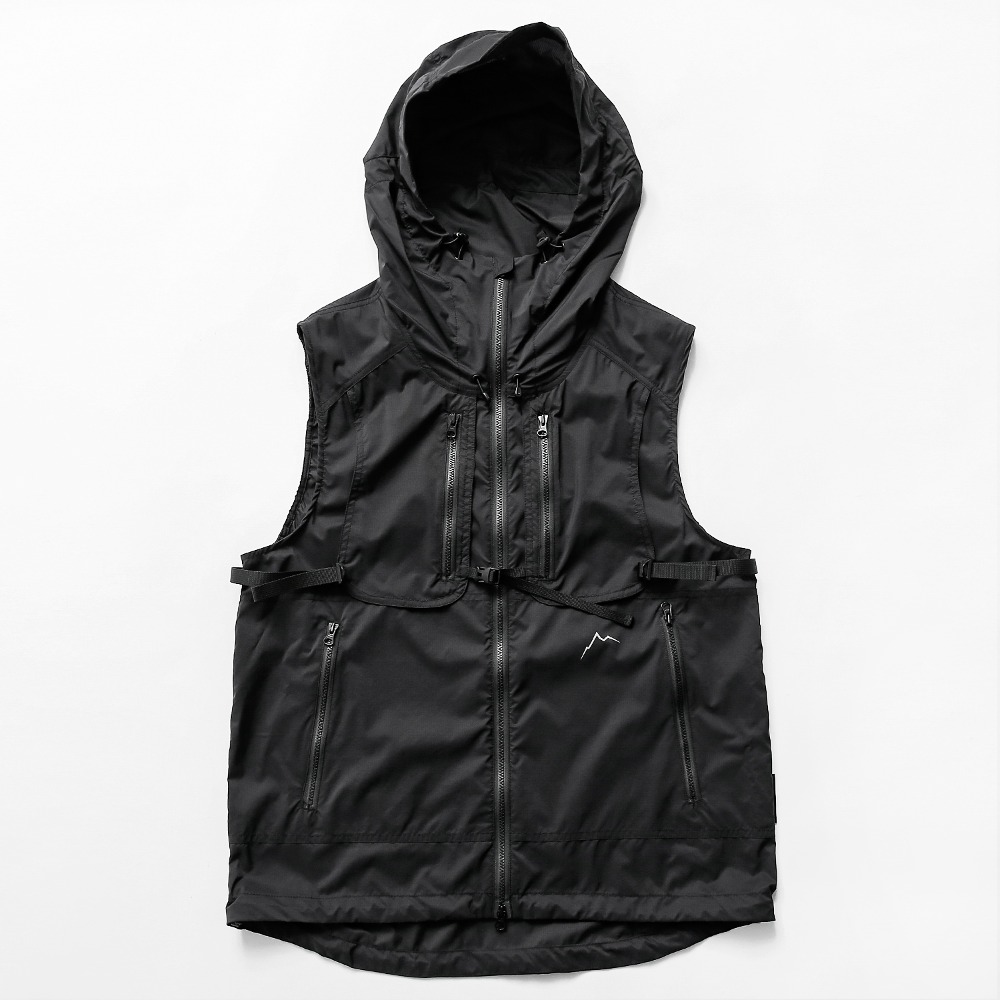 Buckle wind vest / black