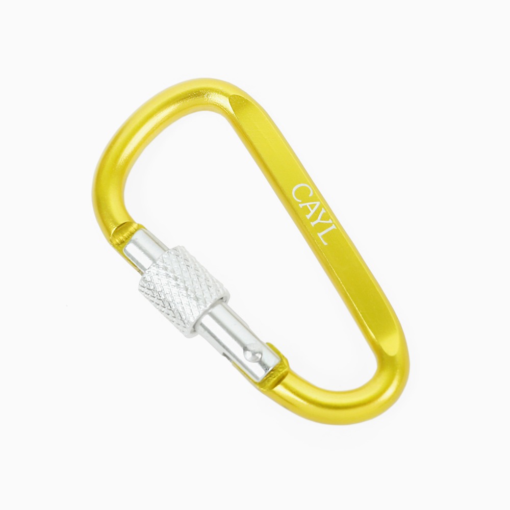 Lock Type Mini Carabiner / yellow