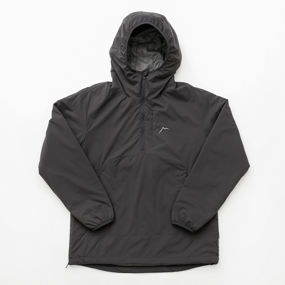 Nylon insulation pullover / charcoal grey