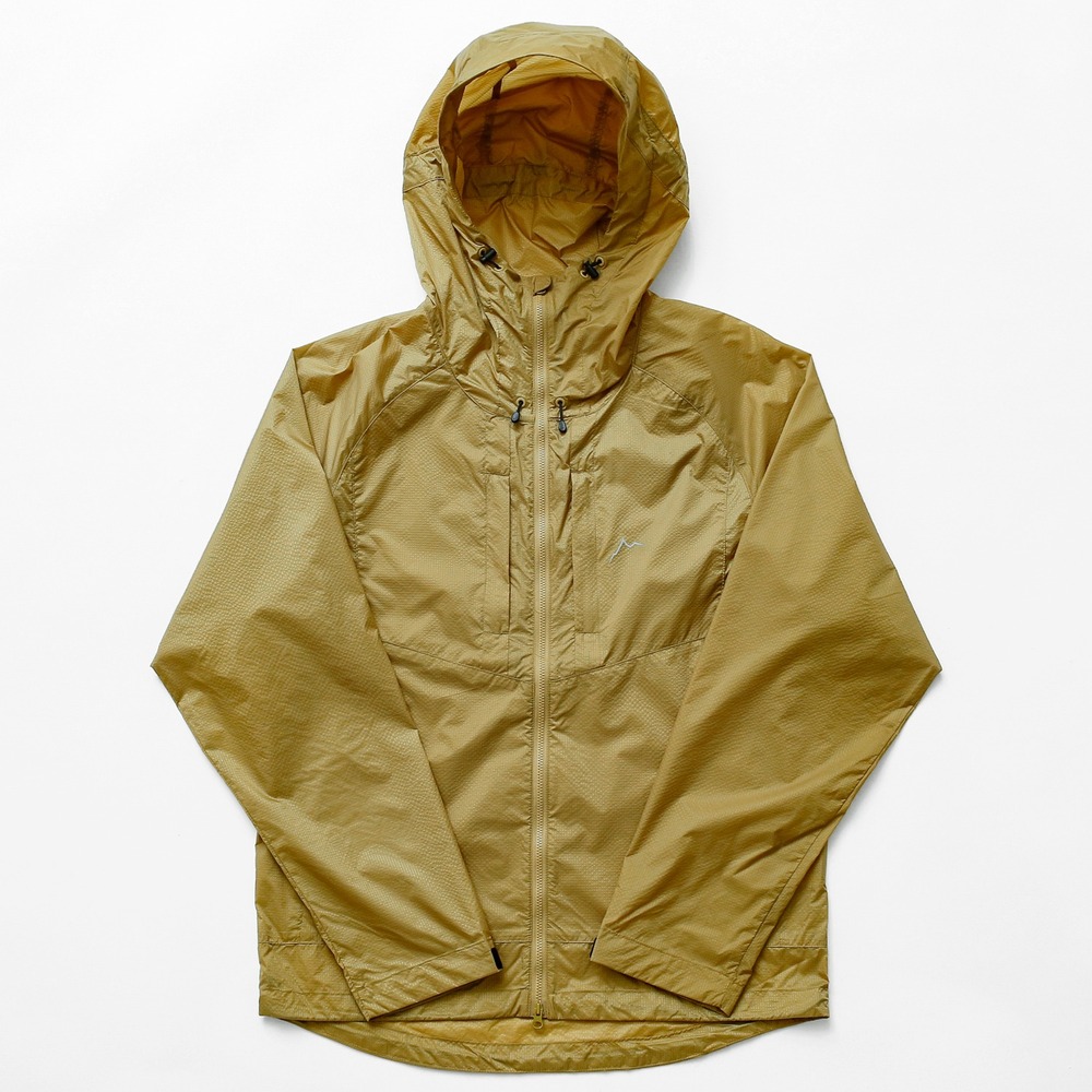 Ripstop nylon jacket / brown yellow