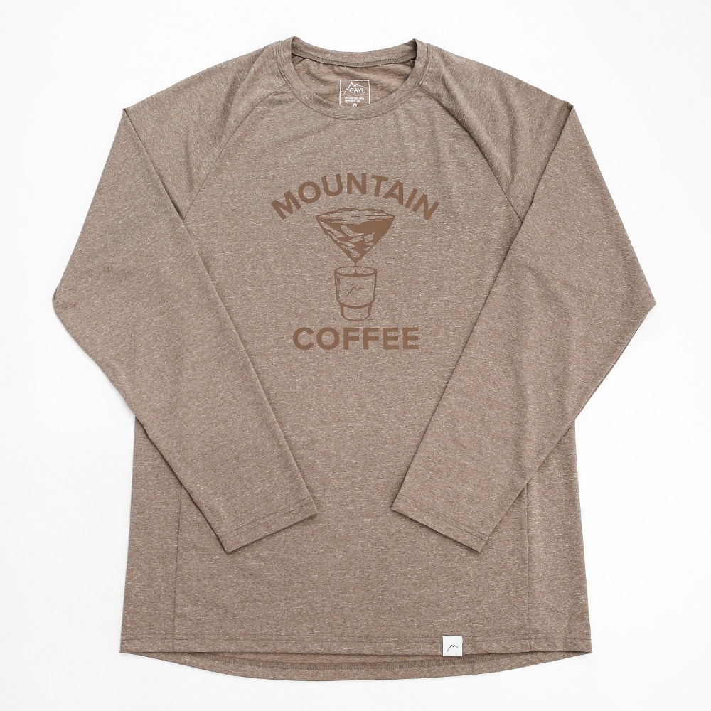Mountain Coffee Long Sleeve / brown heather