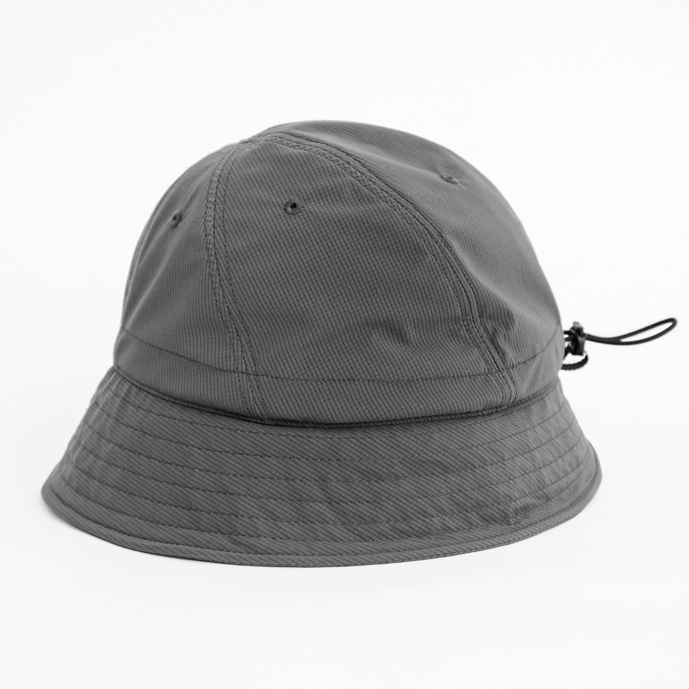 Stretch nylon 6panel hat / grey