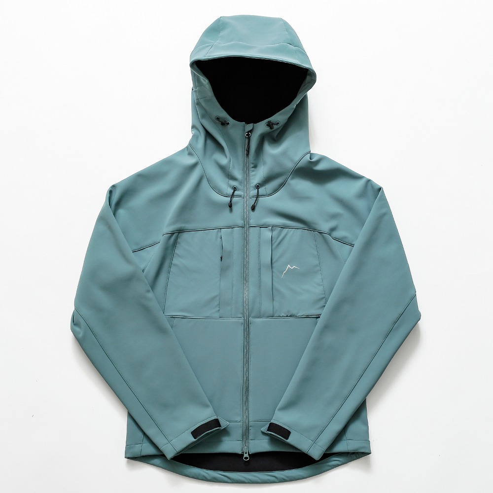 warm double layer jacket / teal
