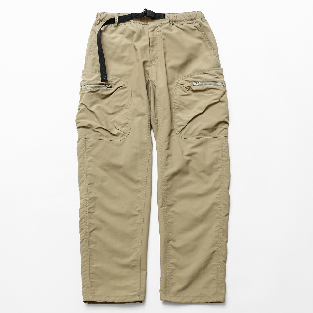 supplex cargo wide pants / beige
