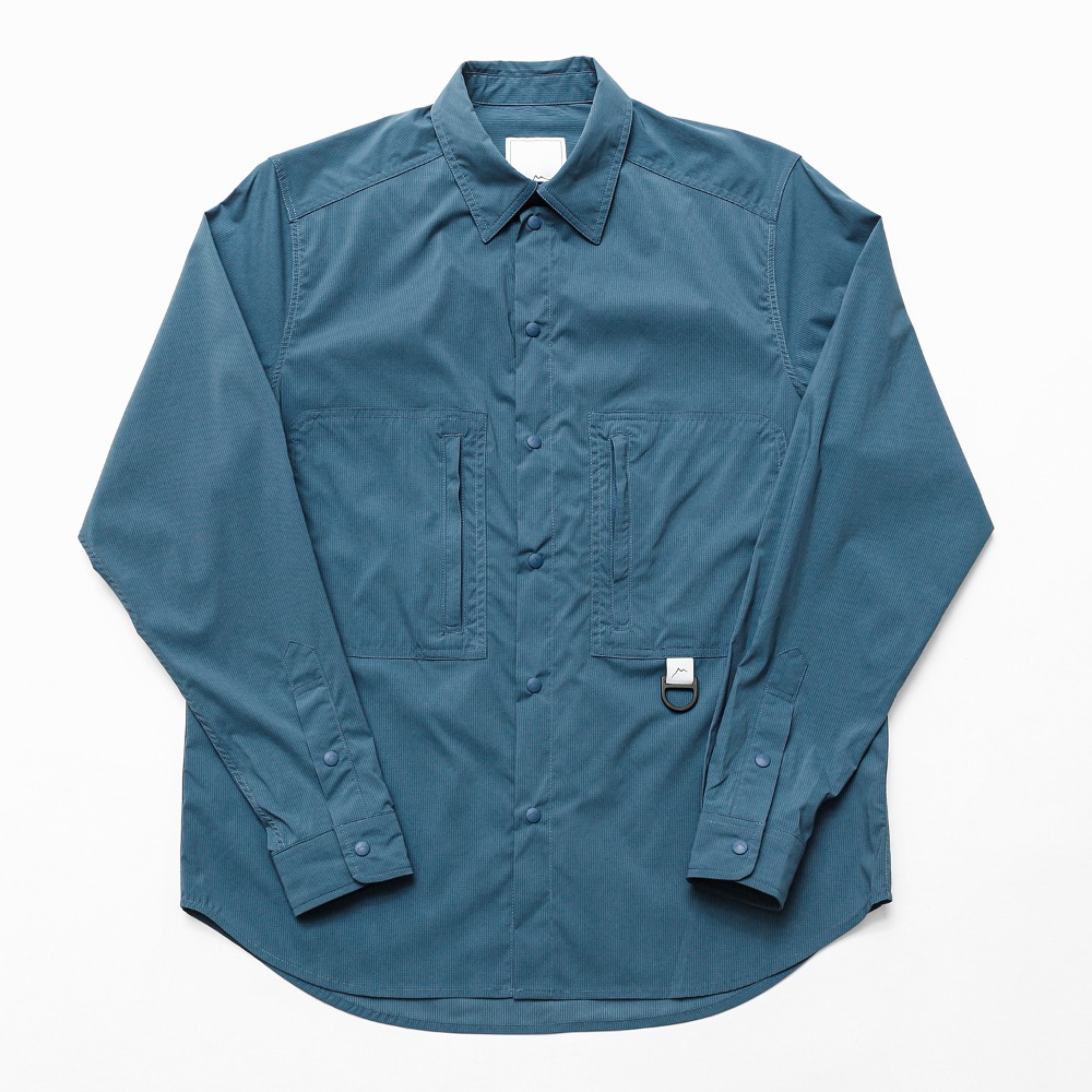 stretch nylon hiker shirts / blue