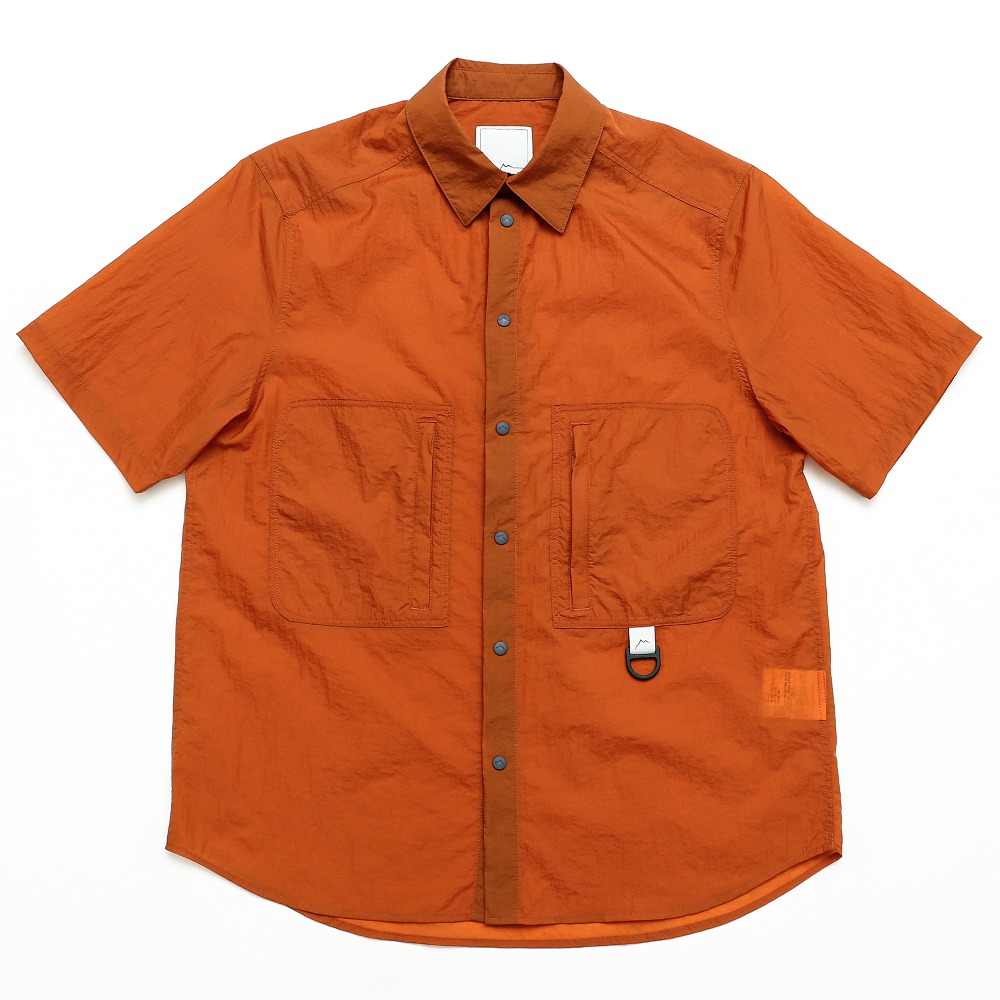 nylon short sleeve hiker shirts / orange