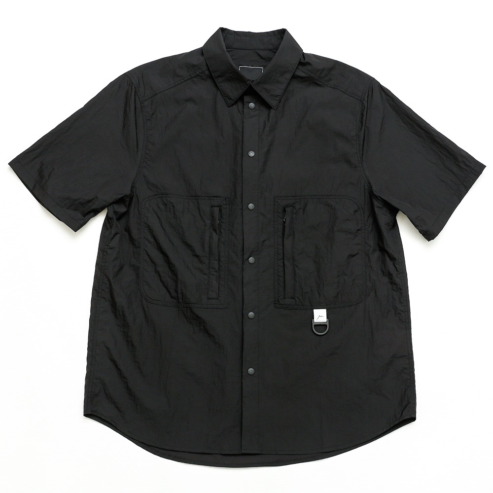 nylon short sleeve hiker shirts / black